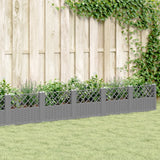 Garden Planter With Pegs 125X40X28.5 Cm Pp