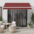 Manual Retractable Awning With Led