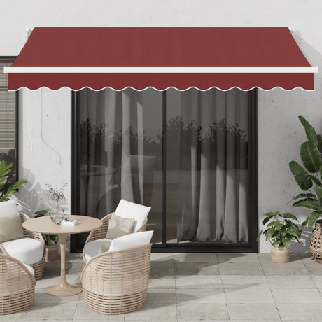 Manual Retractable Awning With Led