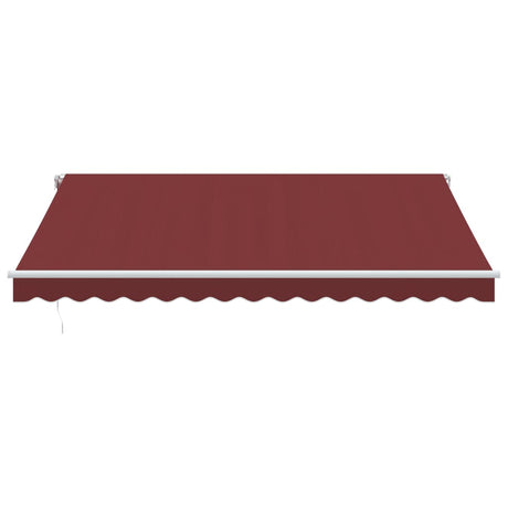 Manual Retractable Awning Burgundy 400X300 Cm