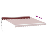 Automatic Retractable Awning Burgundy 400X300 Cm