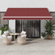 Automatic Retractable Awning Burgundy 400X300 Cm