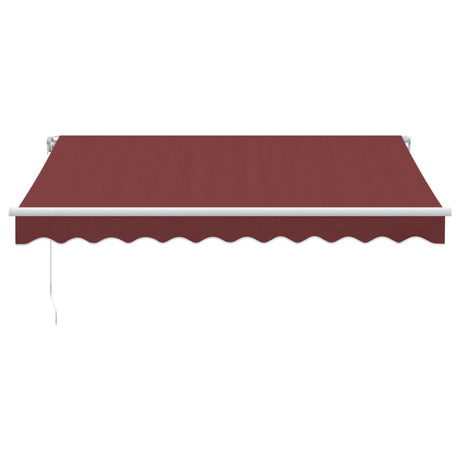 Manual Retractable Awning Burgundy 300X250 Cm