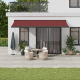 Manual Cassette Awning Blue And White