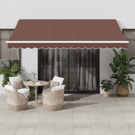 Manual Retractable Awning With Led