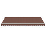 Manual Retractable Awning Brown 500X300 Cm