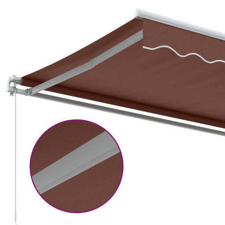 Manual Retractable Awning Brown 400X300 Cm