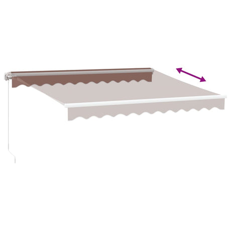 Manual Retractable Awning Brown 300X250 Cm