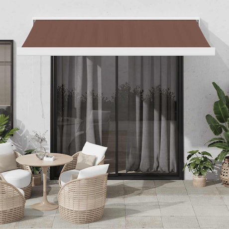Manual Cassette Awning Blue And White