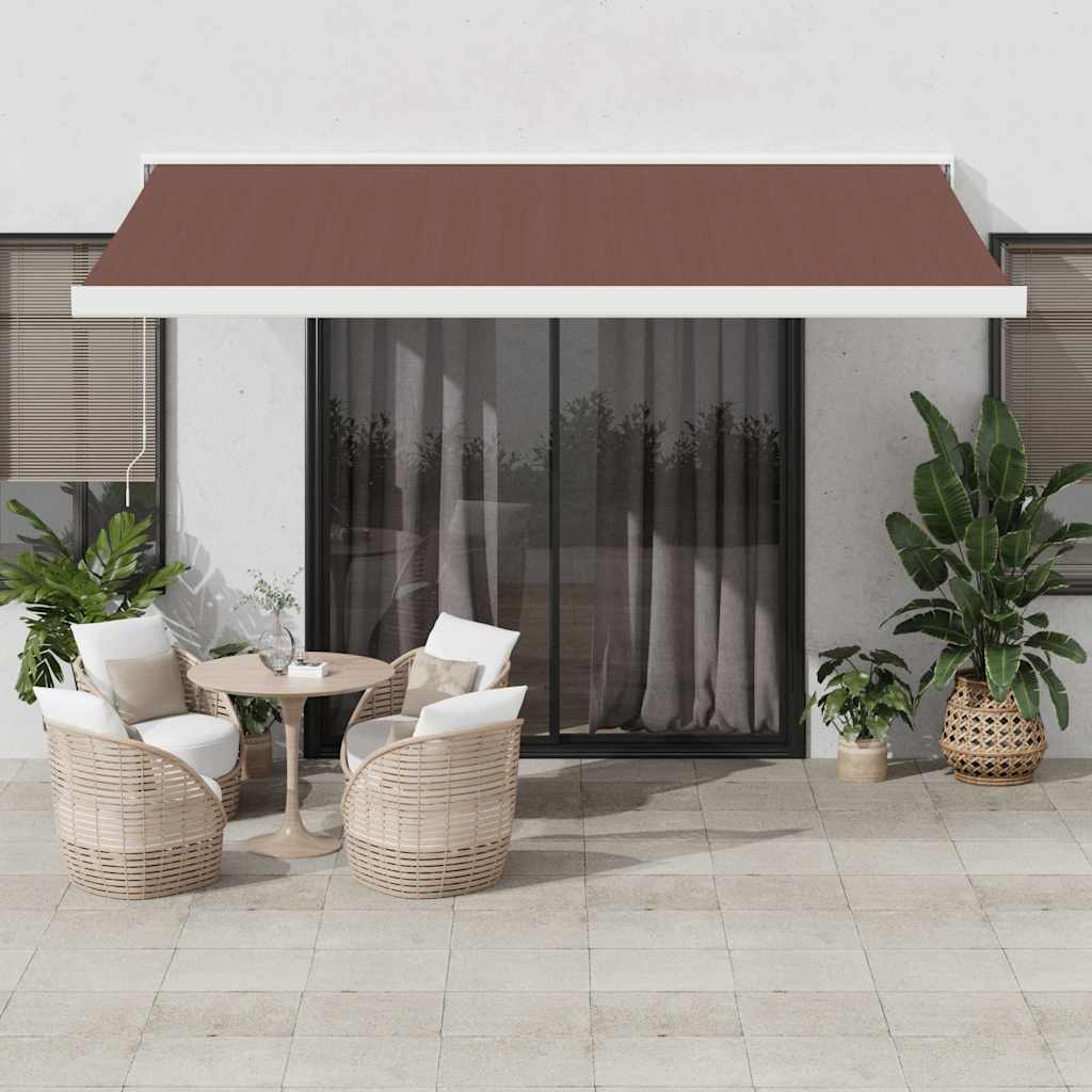 Manual Cassette Awning Blue And White