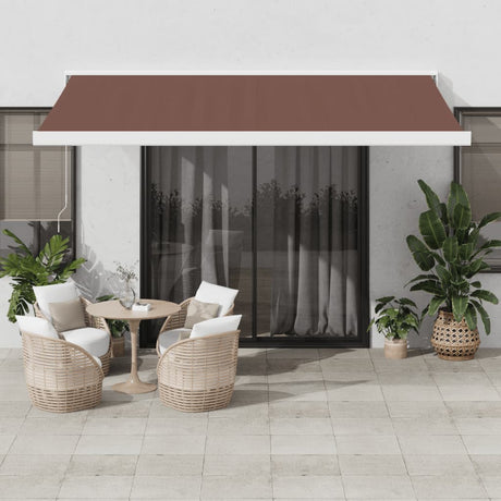 Manual Cassette Awning Blue And White