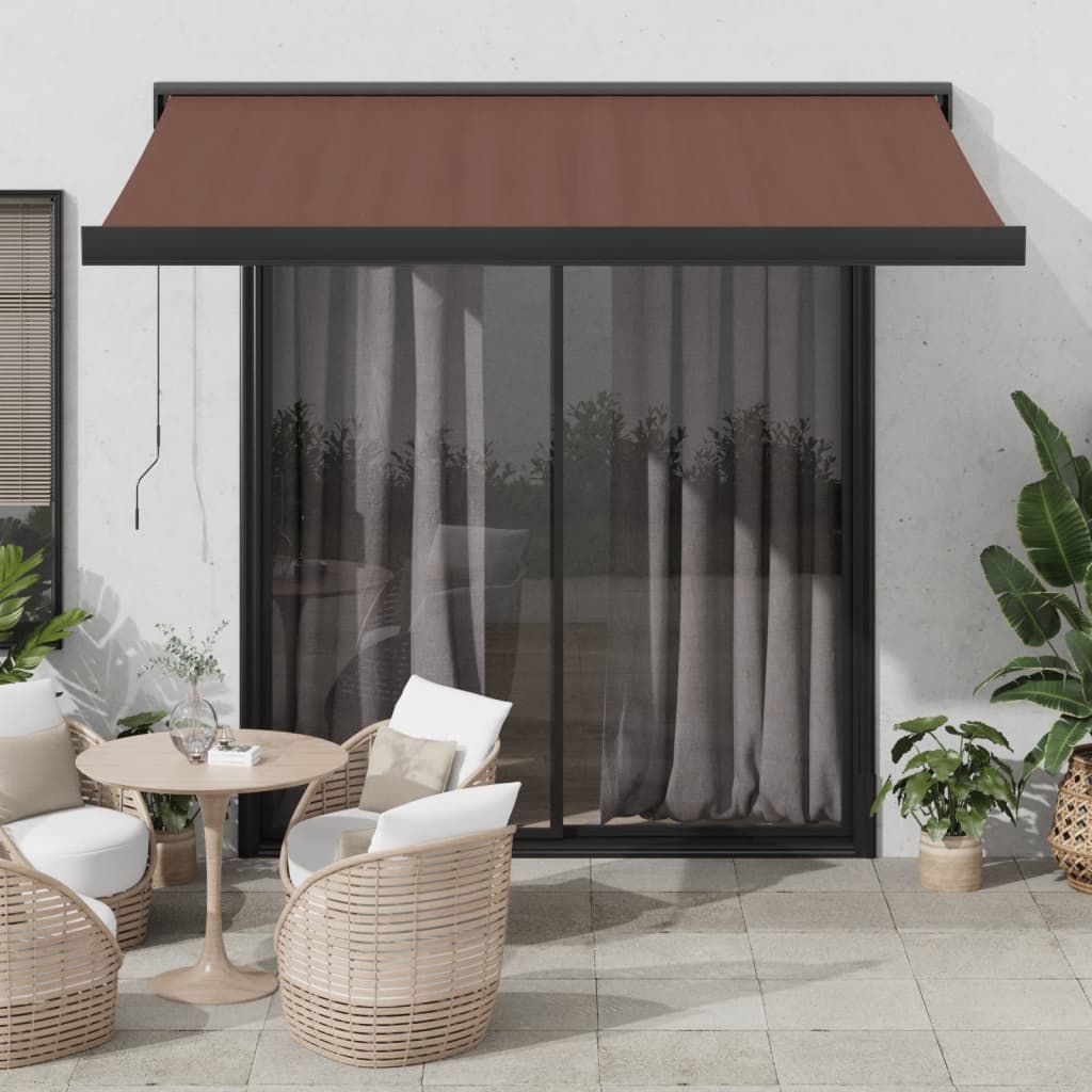 Manual Cassette Awning Blue And White