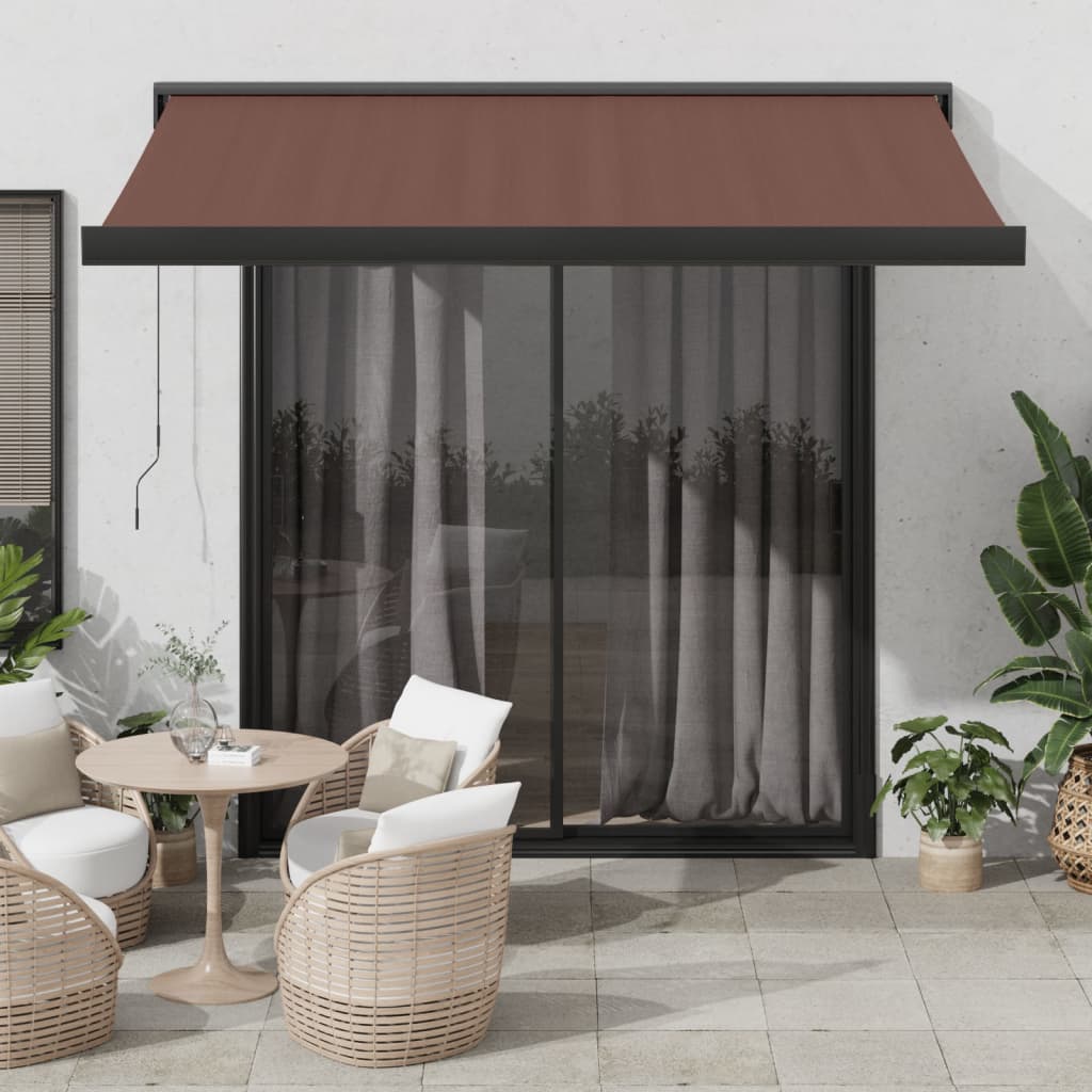 Manual Cassette Awning Blue And White