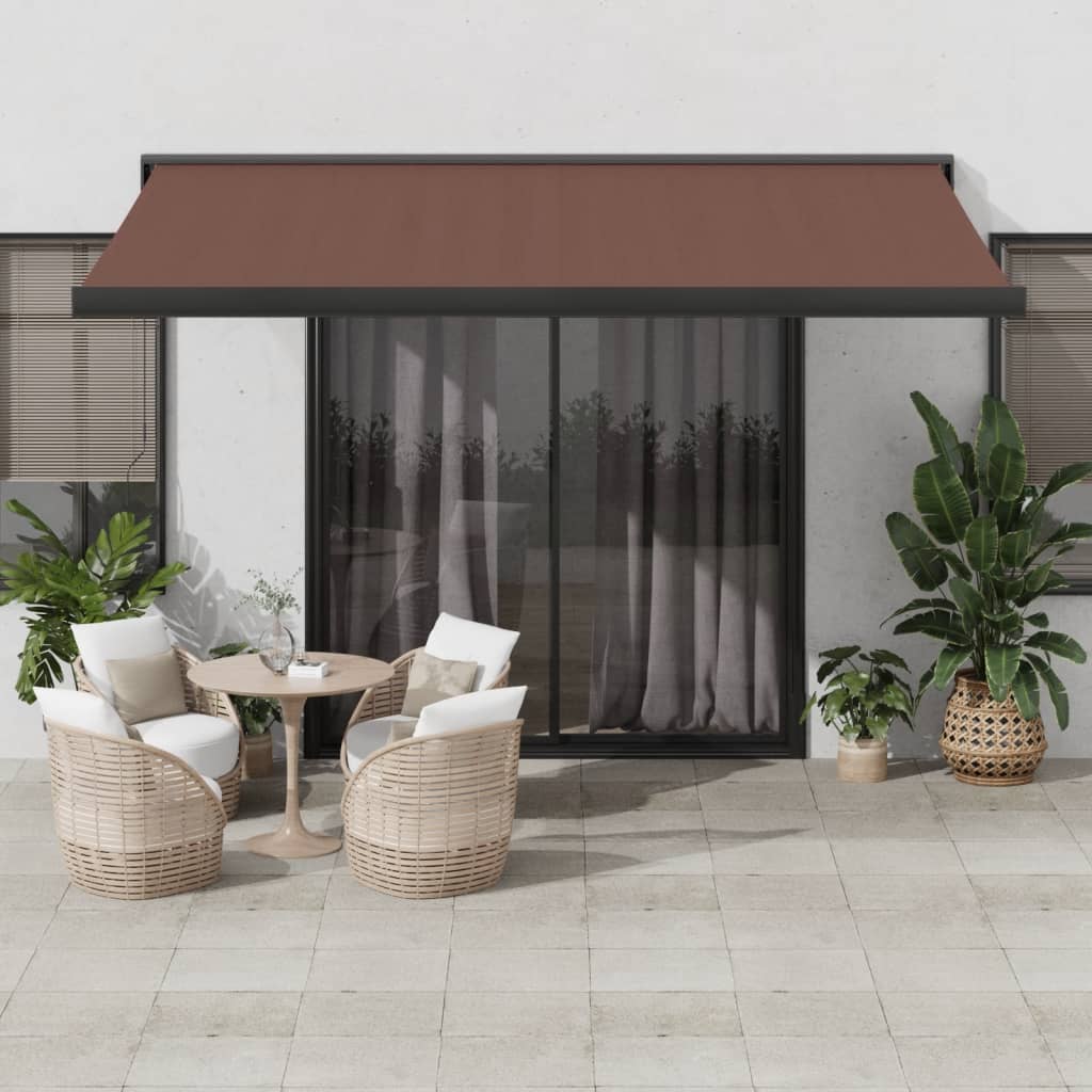 Manual Cassette Awning Blue And White
