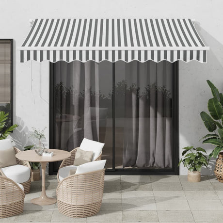 Manual Retractable Awning With Led