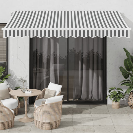 Manual Retractable Awning With Led