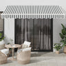 Automatic Retractable Awning With Led Anthracite&White 450X350 Cm