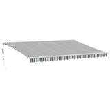 Automatic Retractable Awning Anthracite&White