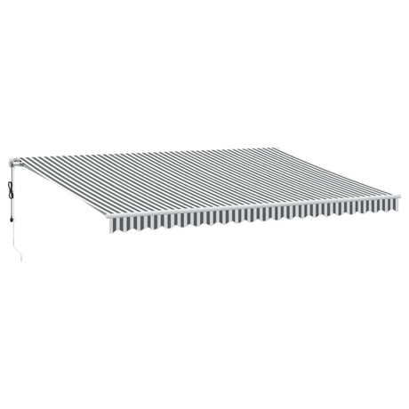 Automatic Retractable Awning Anthracite&White