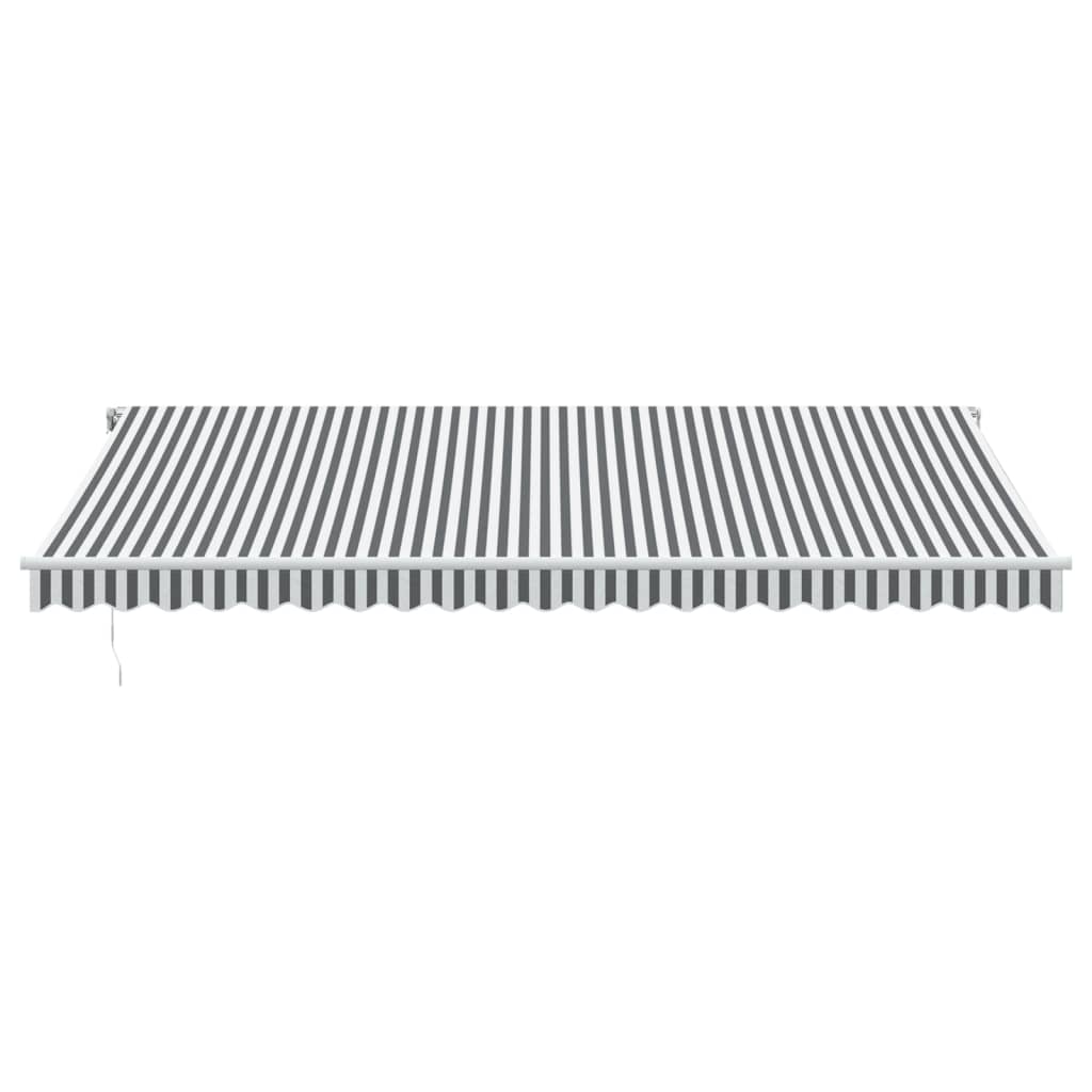 Automatic Retractable Awning Anthracite&White