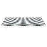 Automatic Retractable Awning Anthracite&White