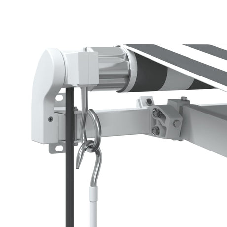 Automatic Retractable Awning Anthracite&White