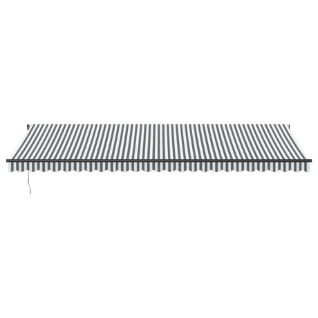Automatic Retractable Awning With Leds Anthracite&White