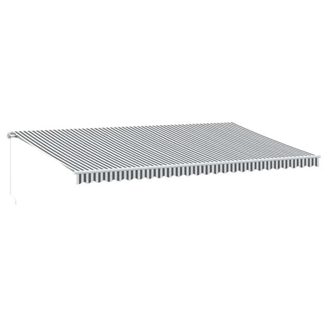 Manual Retractable Awning Anthracite&White 600X300 Cm
