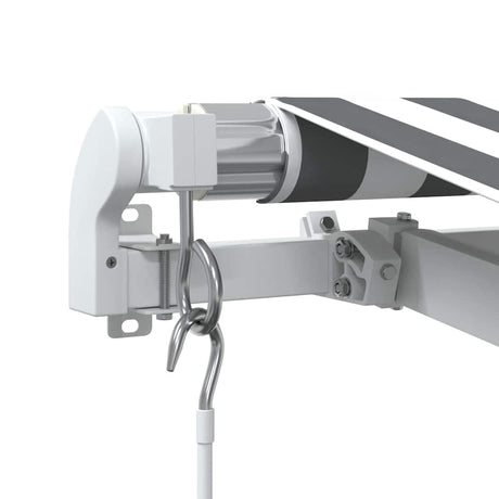 Manual Retractable Awning Anthracite&White 600X300 Cm