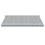 Manual Retractable Awning Anthracite&White 400X300 Cm