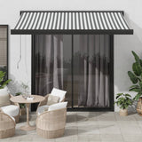 Manual Cassette Awning Blue And White