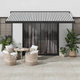 Manual Cassette Awning Blue And White