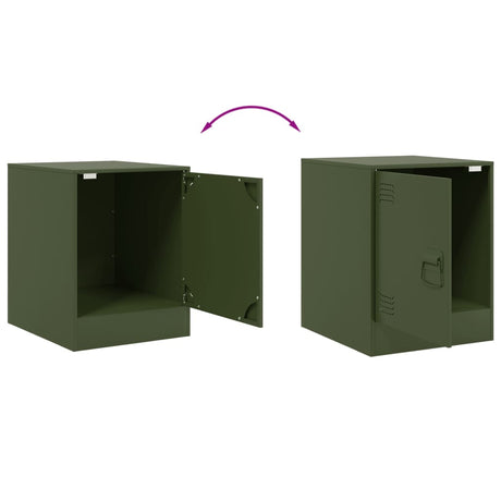 Bedside Cabinets 2 Pcs 34.5X39X44 Cm Steel