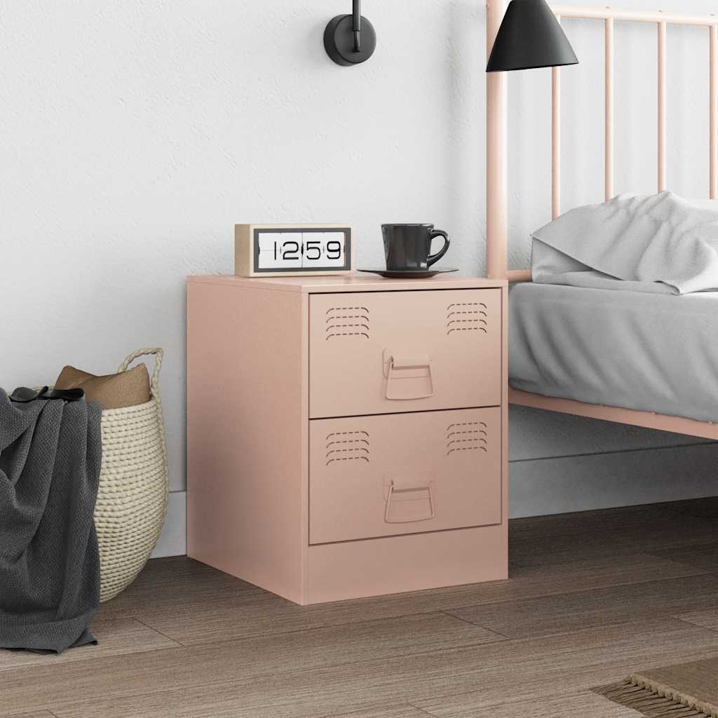 Bedside Cabinet 34.5X39X44 Cm Steel