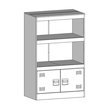 Sideboard 67X39X107 Cm Steel