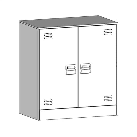 Sideboard 67X39X73 Cm Steel