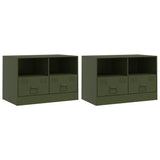 Tv Cabinets 2 Pcs 67X39X44 Cm Steel
