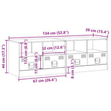 Tv Cabinets 2 Pcs 67X39X44 Cm Steel