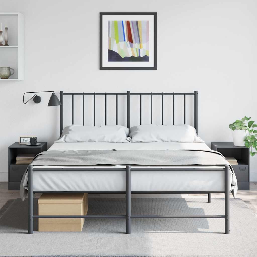 Bedside Cabinet 34.5X39X44 Cm Steel