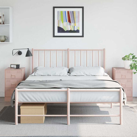 Bedside Cabinet 34.5X39X62 Cm Steel