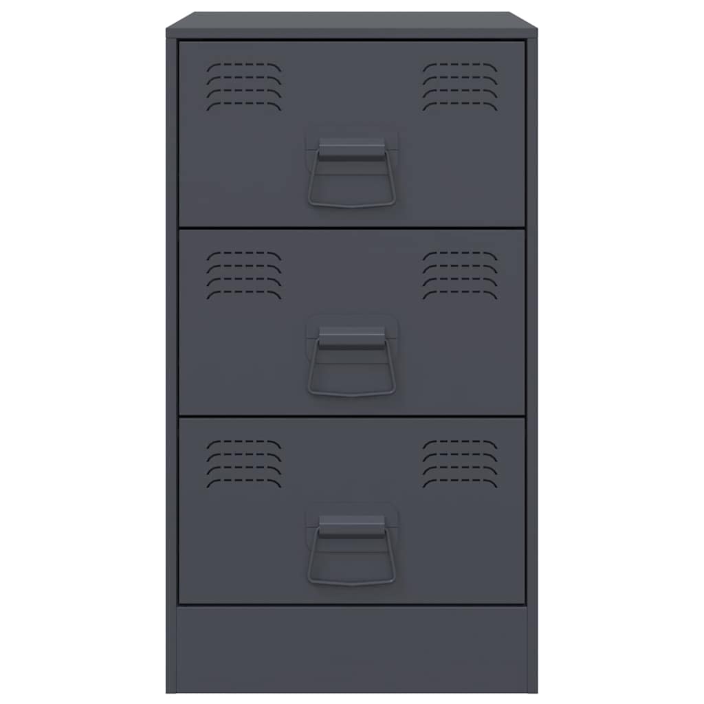 Bedside Cabinet 34.5X39X62 Cm Steel