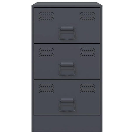 Bedside Cabinet 34.5X39X62 Cm Steel