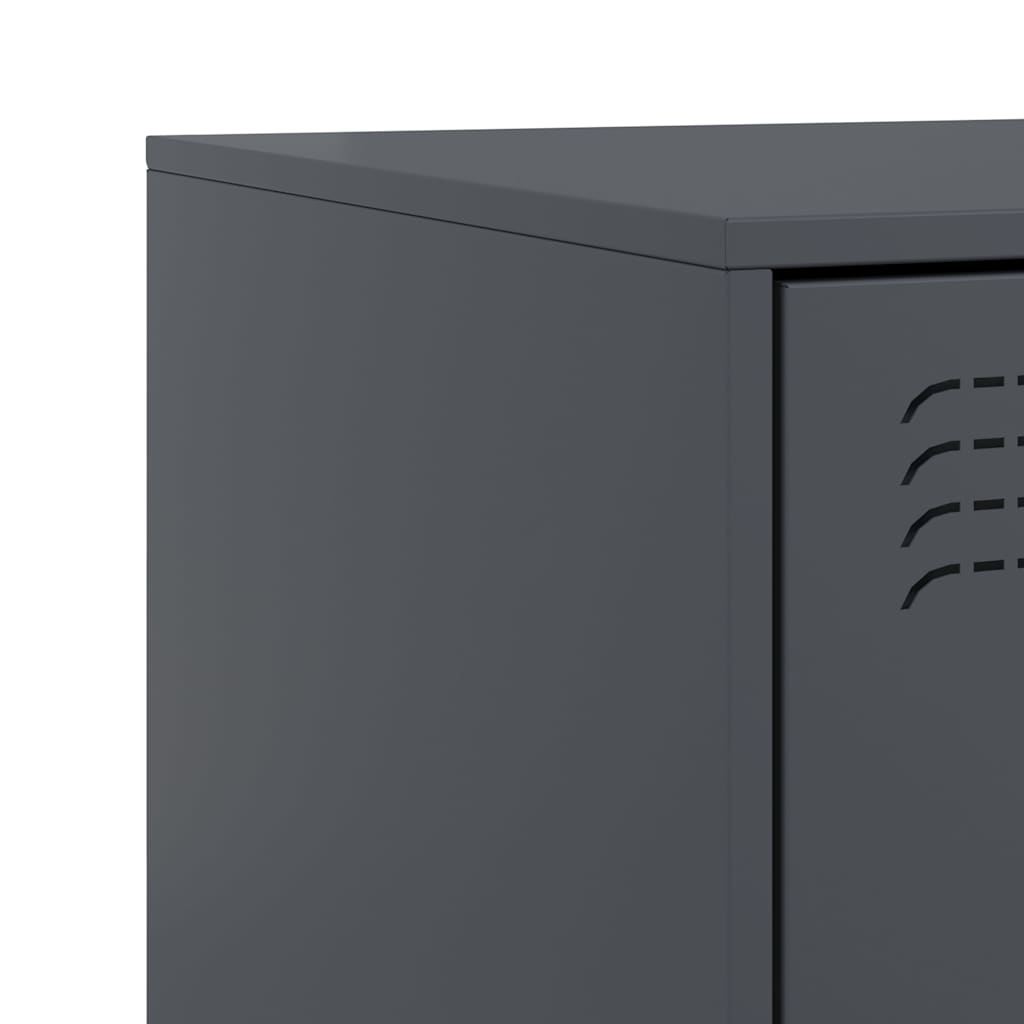 Bedside Cabinet 34.5X39X62 Cm Steel