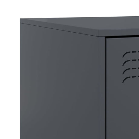 Bedside Cabinet 34.5X39X62 Cm Steel