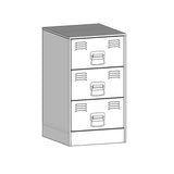Bedside Cabinet 34.5X39X62 Cm Steel