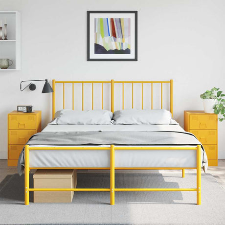 Bedside Cabinet 34.5X39X62 Cm Steel