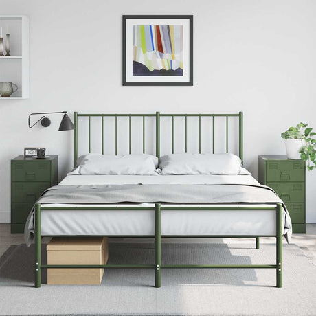 Bedside Cabinet 34.5X39X62 Cm Steel