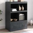 Highboard 67X39X95 Cm Steel