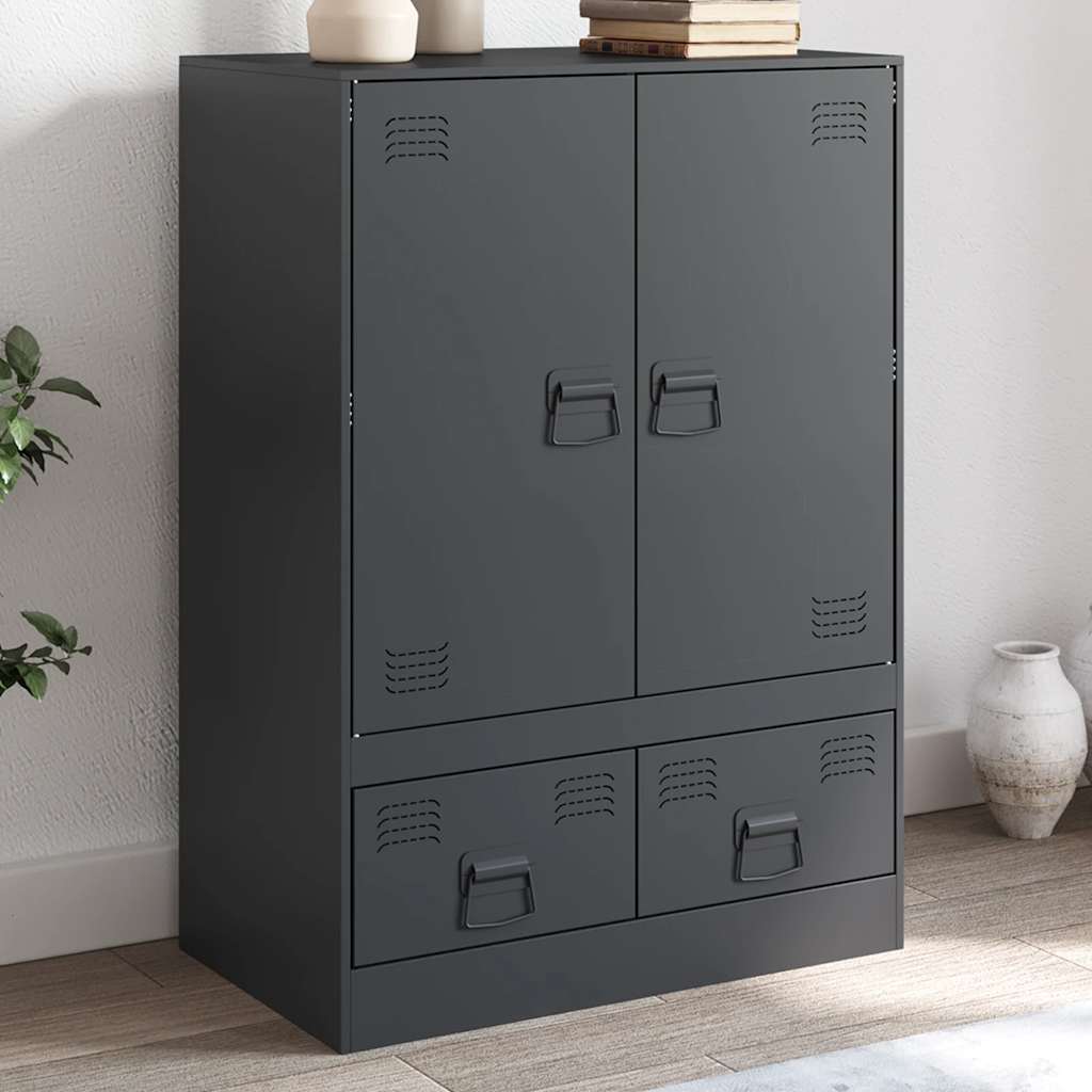 Highboard 67X39X95 Cm Steel