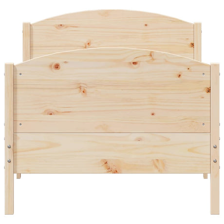 Bed Frame Without Mattress Solid Wood Pine